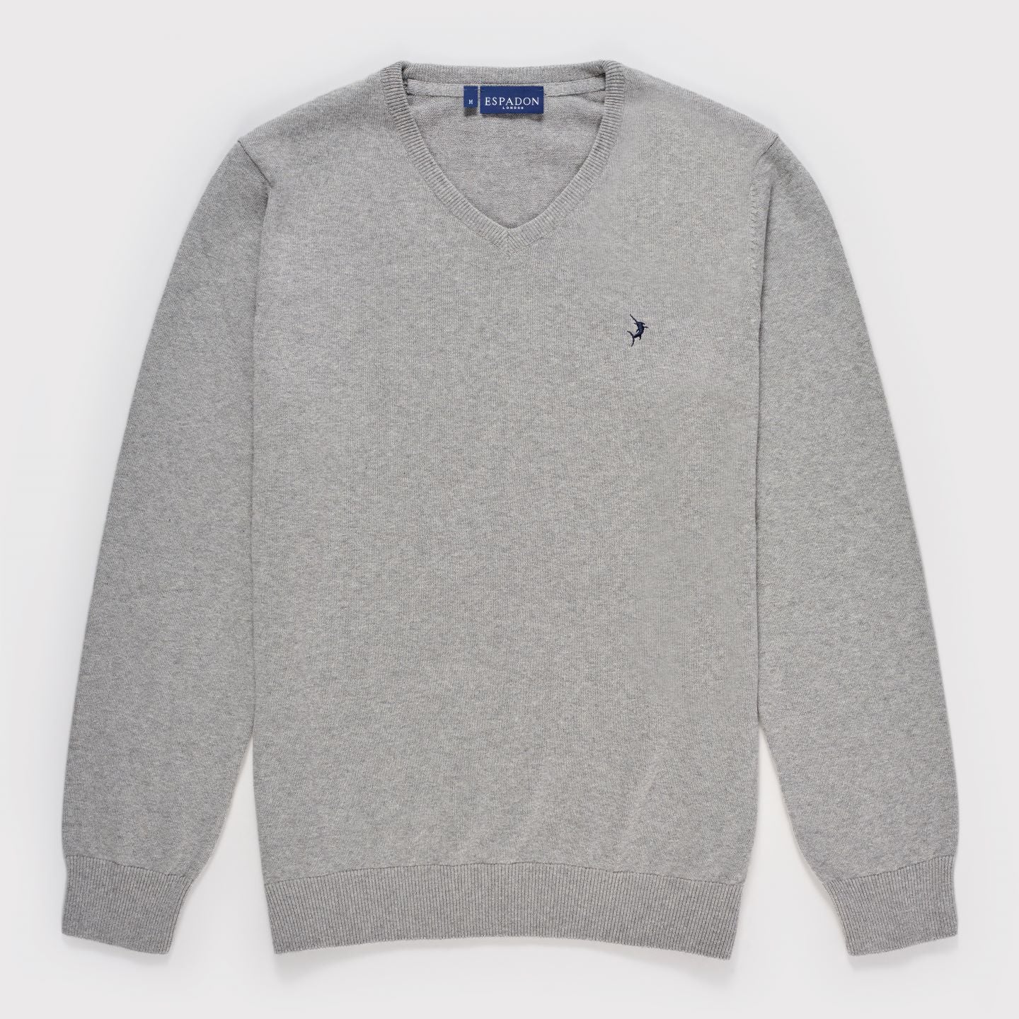 Classic V Neck Jumper - Light Grey