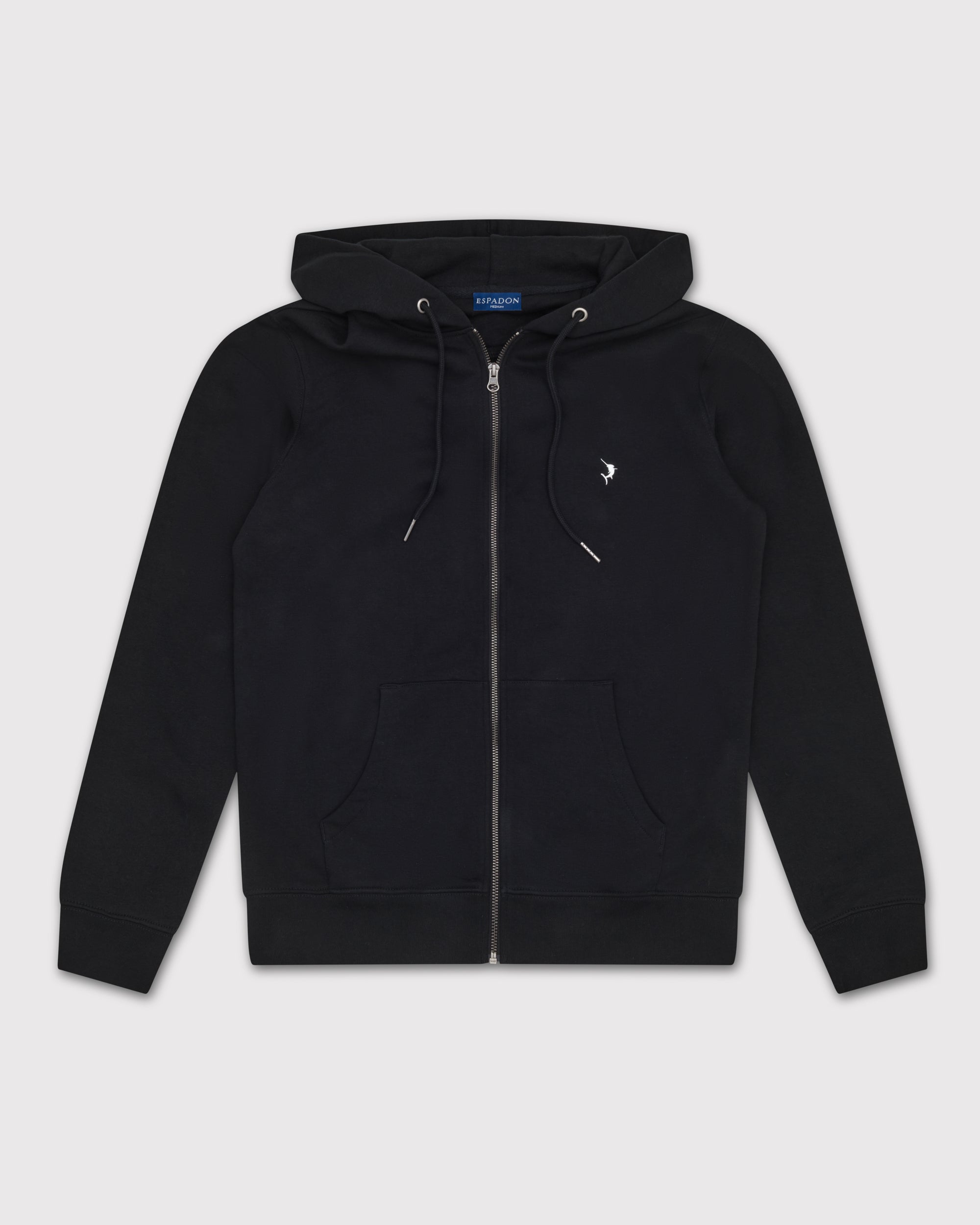 Full Zip Hoodie - Black