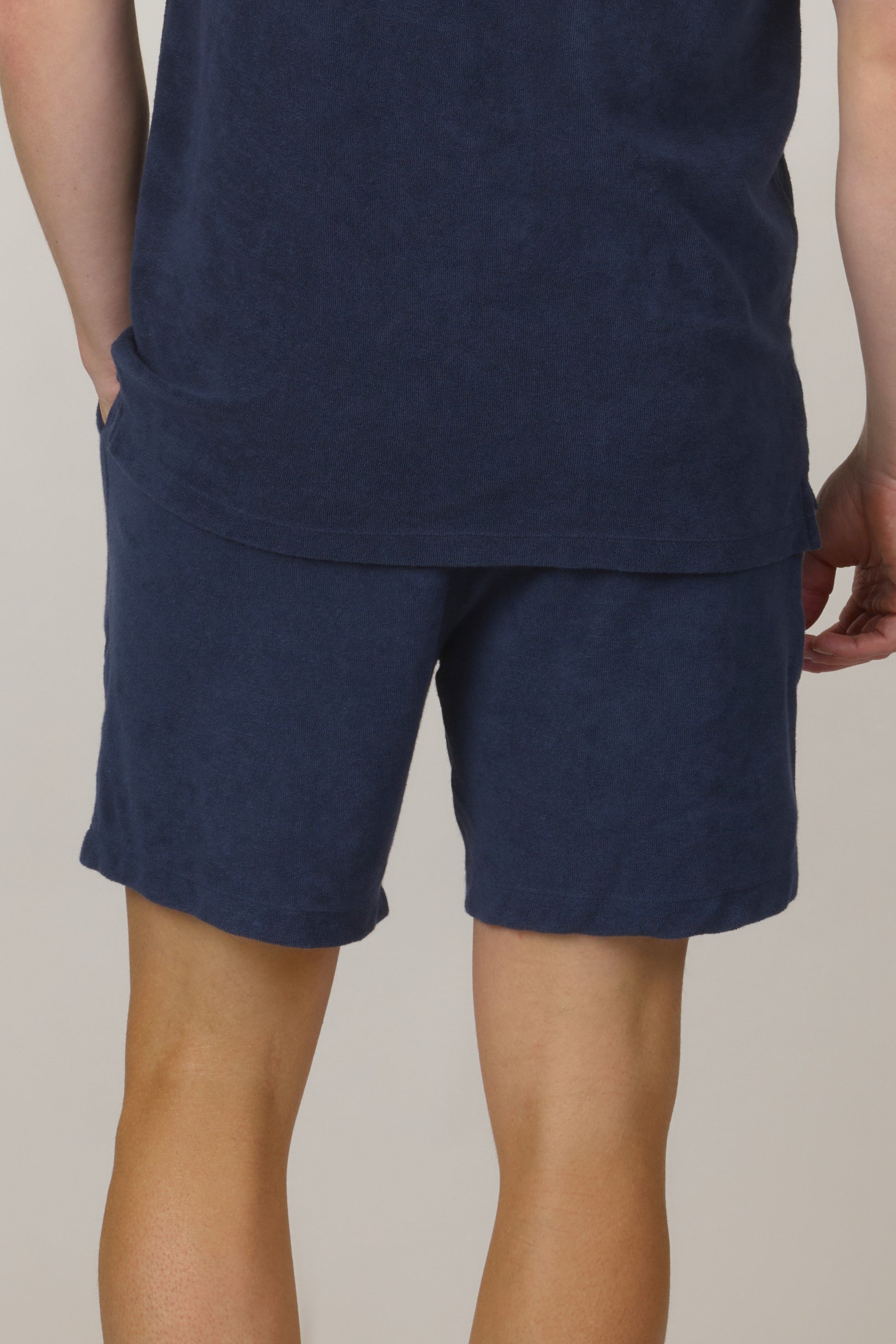 Espadon Towelling Shorts - Navy