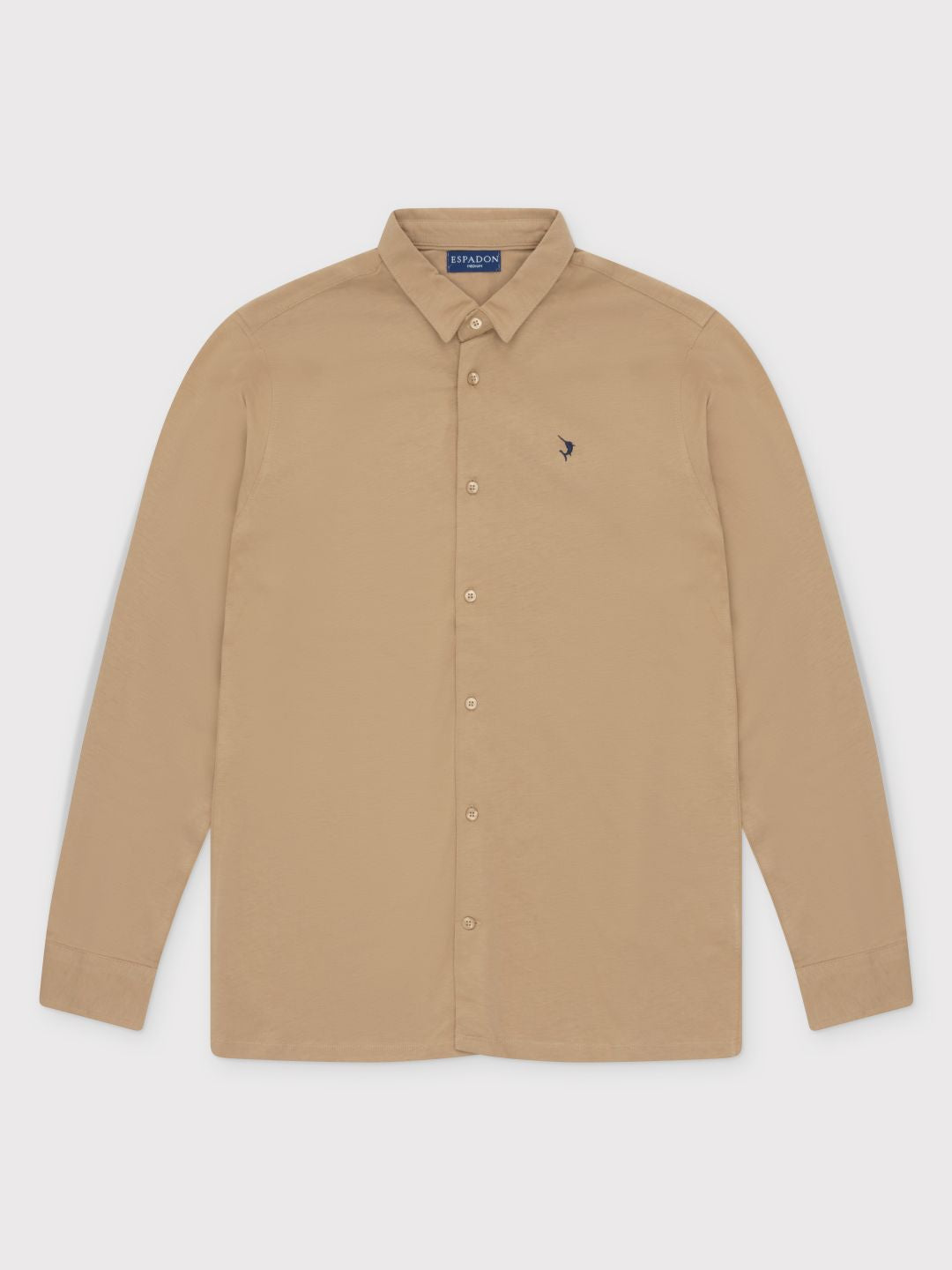 Espadon Cotton Jersey Shirt - Sand