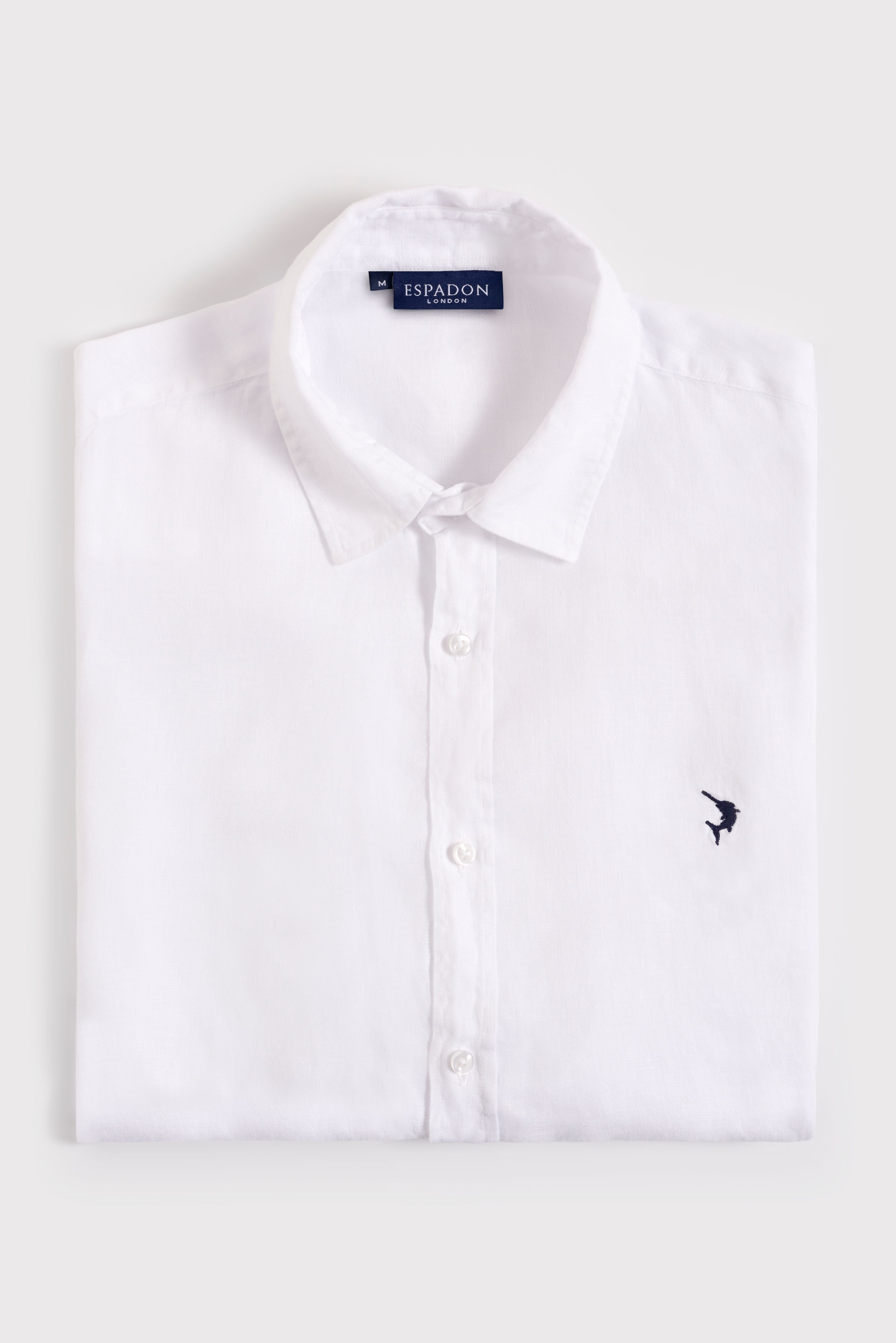 Classic French Linen Shirt - White