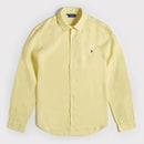 Classic French Linen Shirt - Yellow