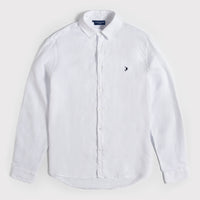 Classic French Linen Shirt - White