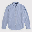 Striped French Linen Shirt - Navy