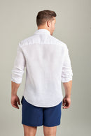 Classic French Linen Shirt - White