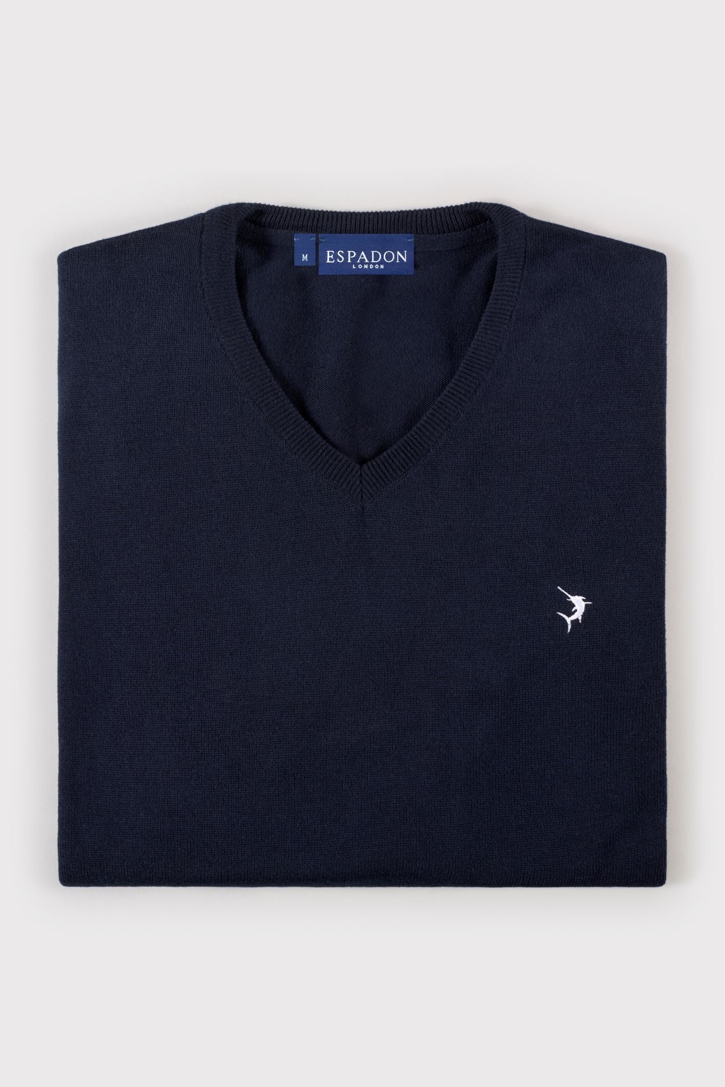 Classic V Neck Jumper - Navy