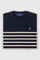 Breton Stripe Jumper - Navy