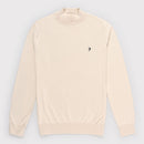 Mock Turtle Neck Jumper - Ecru