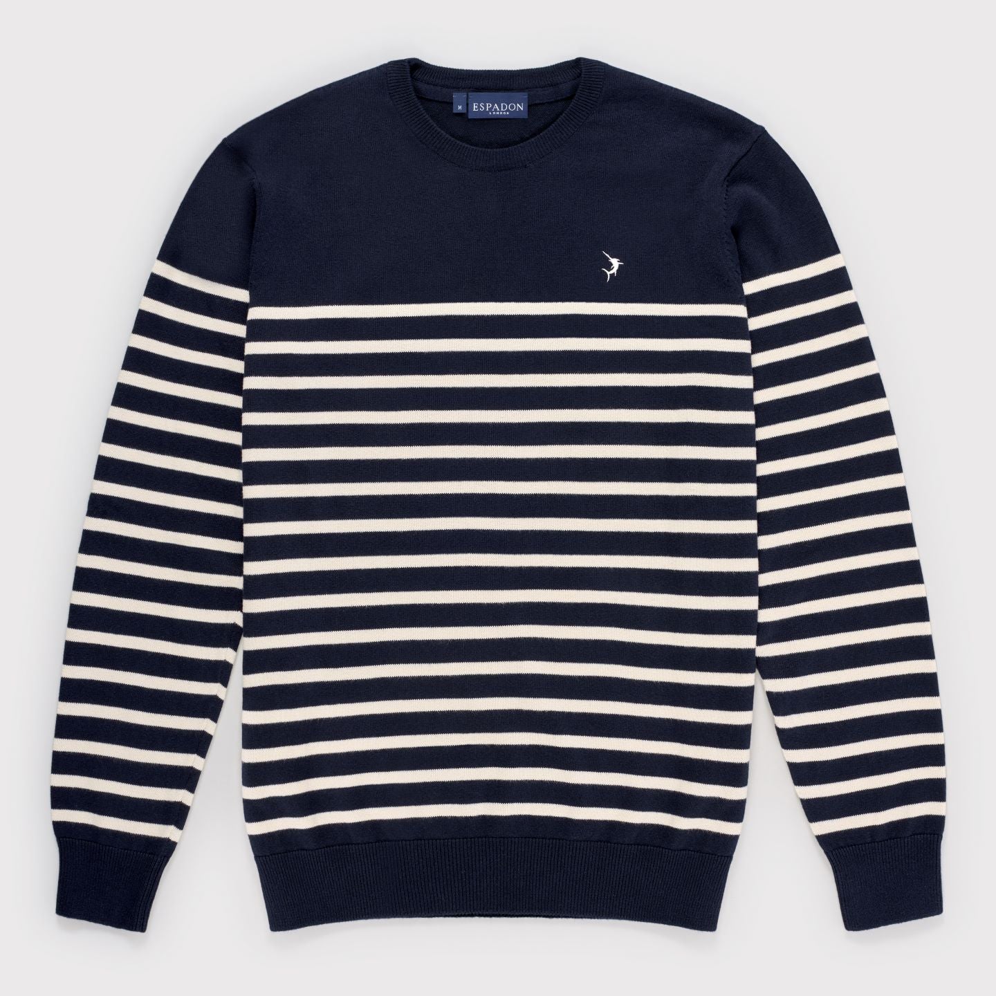 Breton Stripe Jumper - Navy