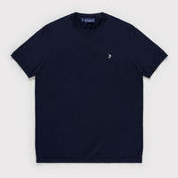 Cotton Knit T-Shirt - Navy