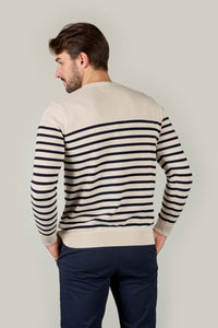 Breton Stripe Jumper - Ecru