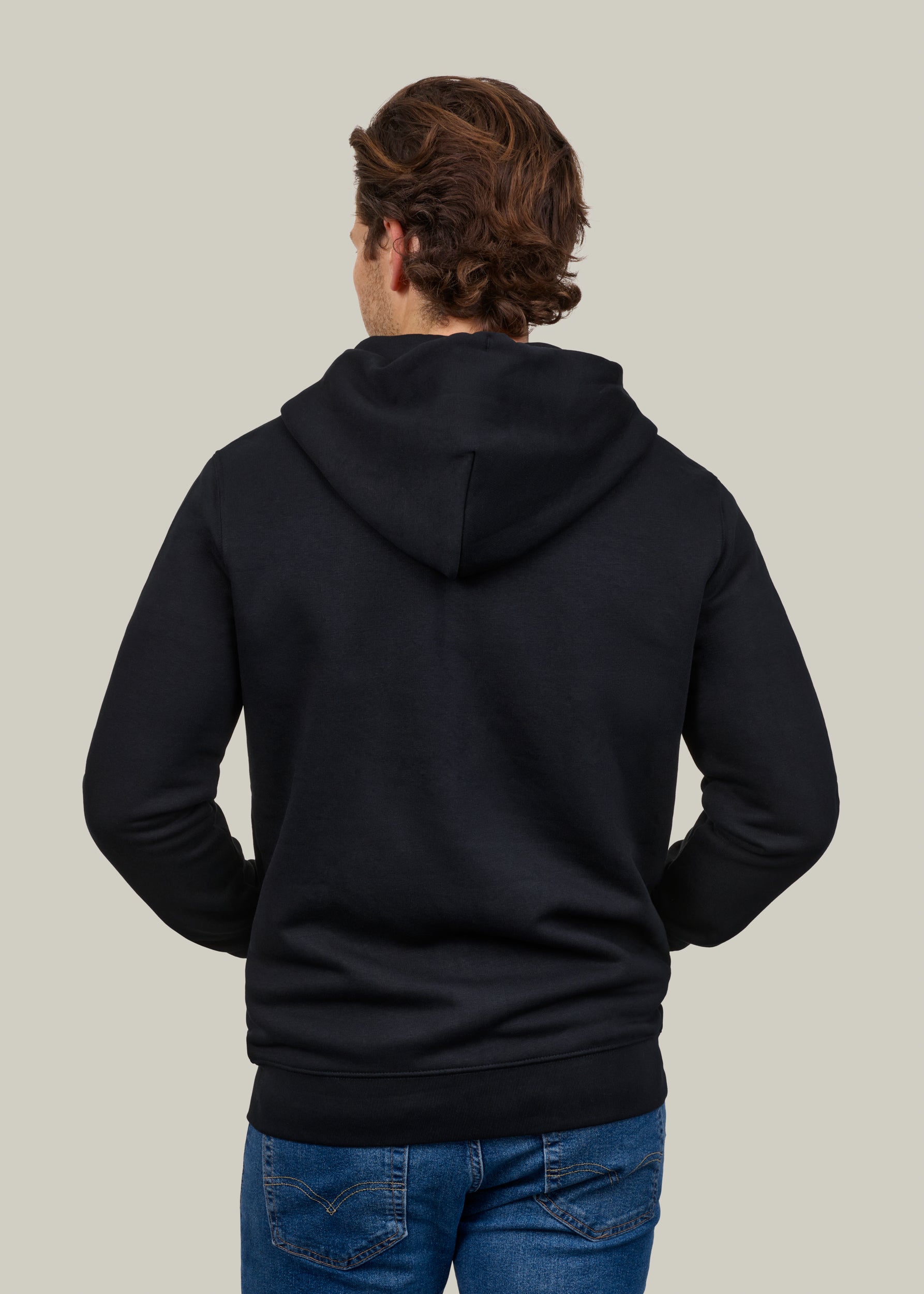 Full Zip Hoodie - Black
