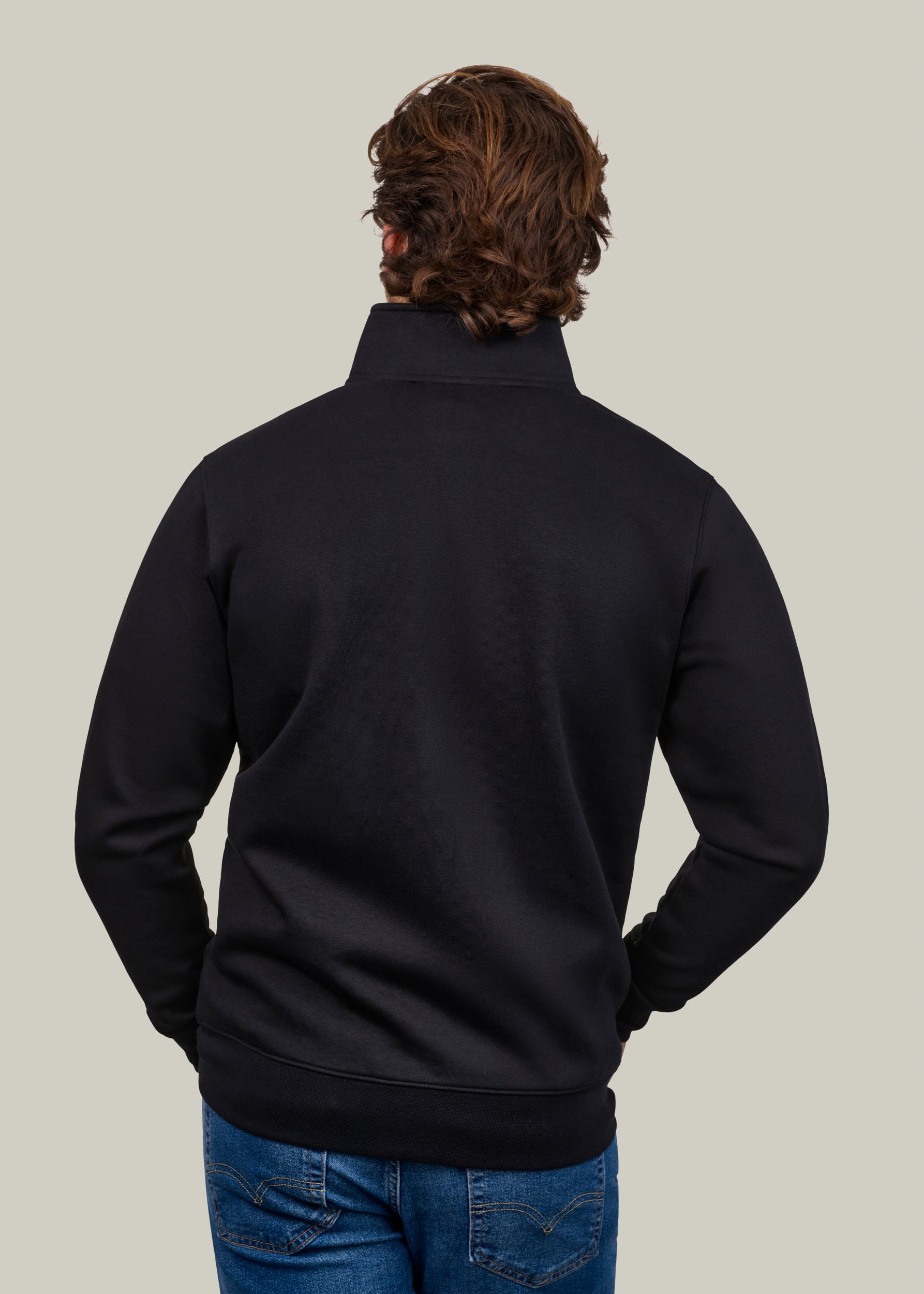Full Zip Jumper -Black