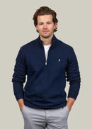 Quarter Zip Jumper - Navy