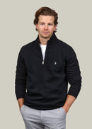 Quarter Zip Jumper - Black
