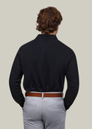 Classic Long Sleeve Polo - Black