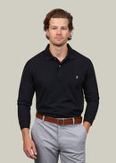 Classic Long Sleeve Polo - Black