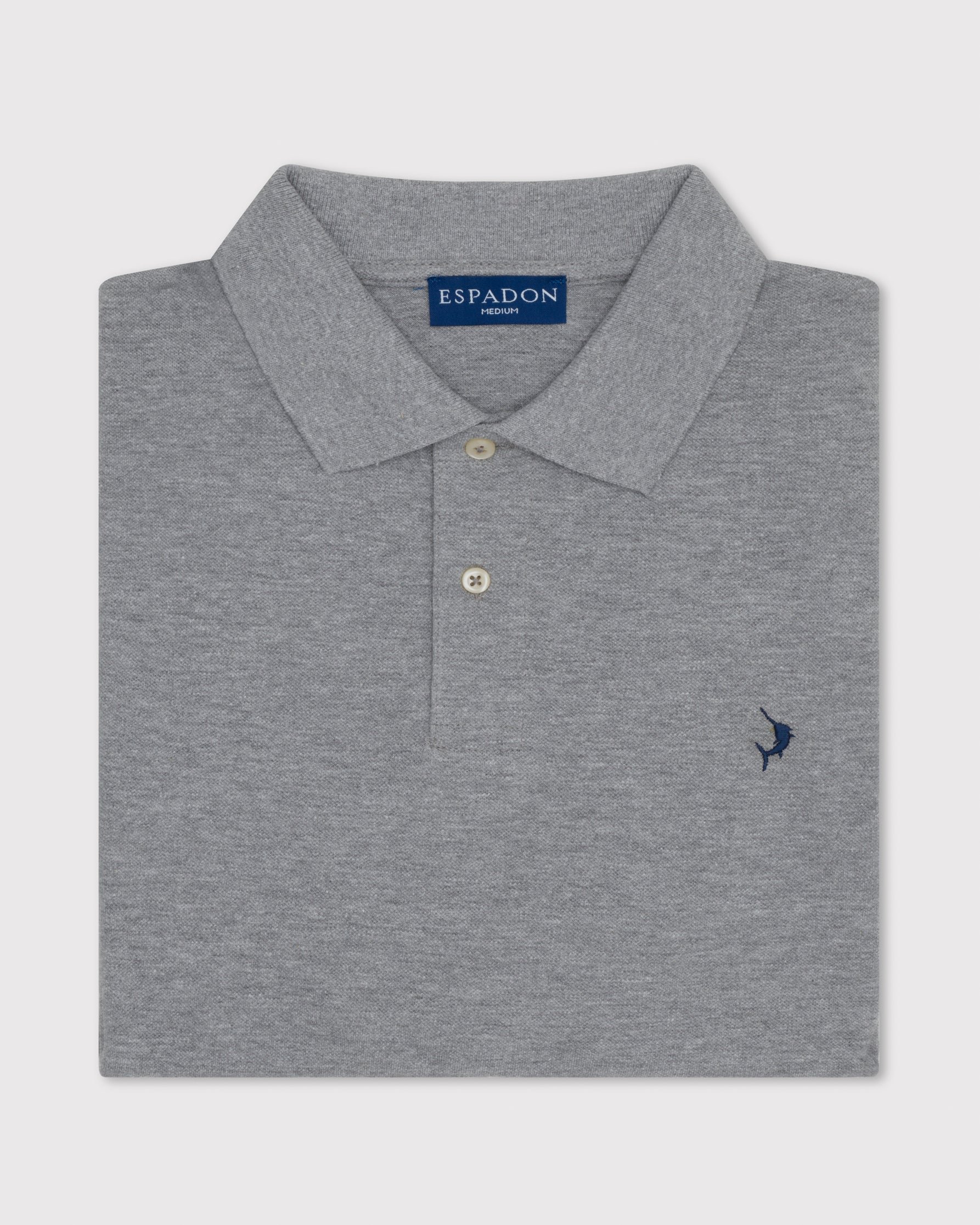 Classic Long Sleeve Polo - Grey