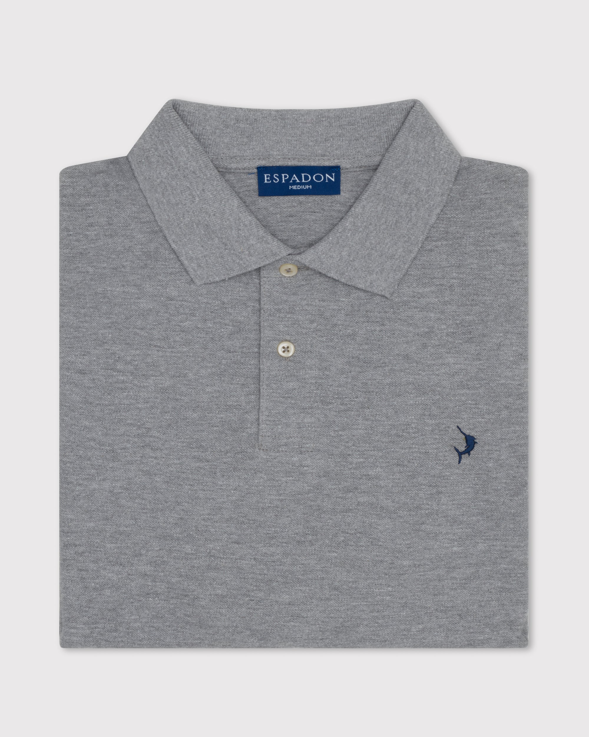 Classic Long Sleeve Polo - Grey