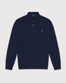 Classic Long Sleeve Polo - Navy