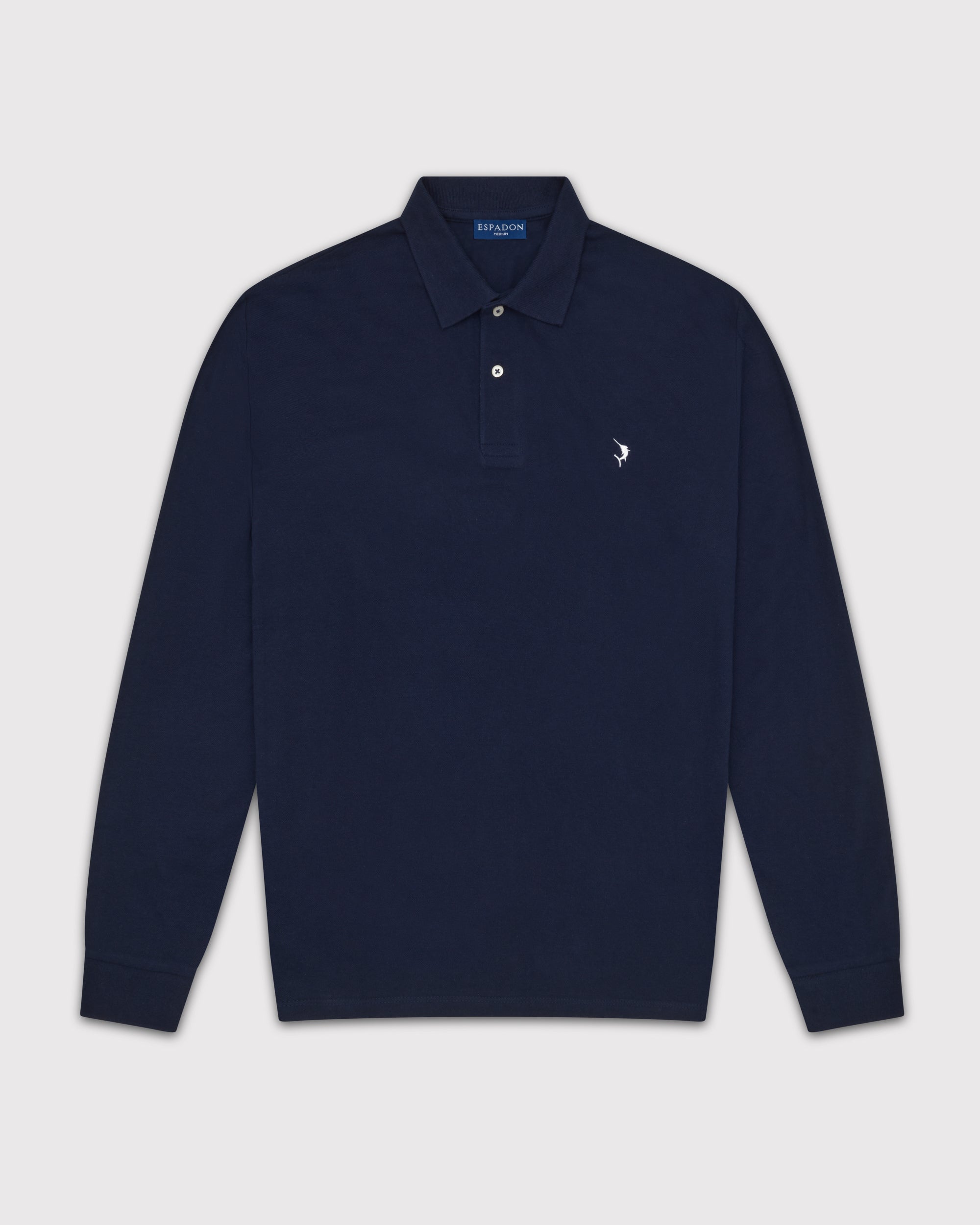 Classic Long Sleeve Polo - Navy