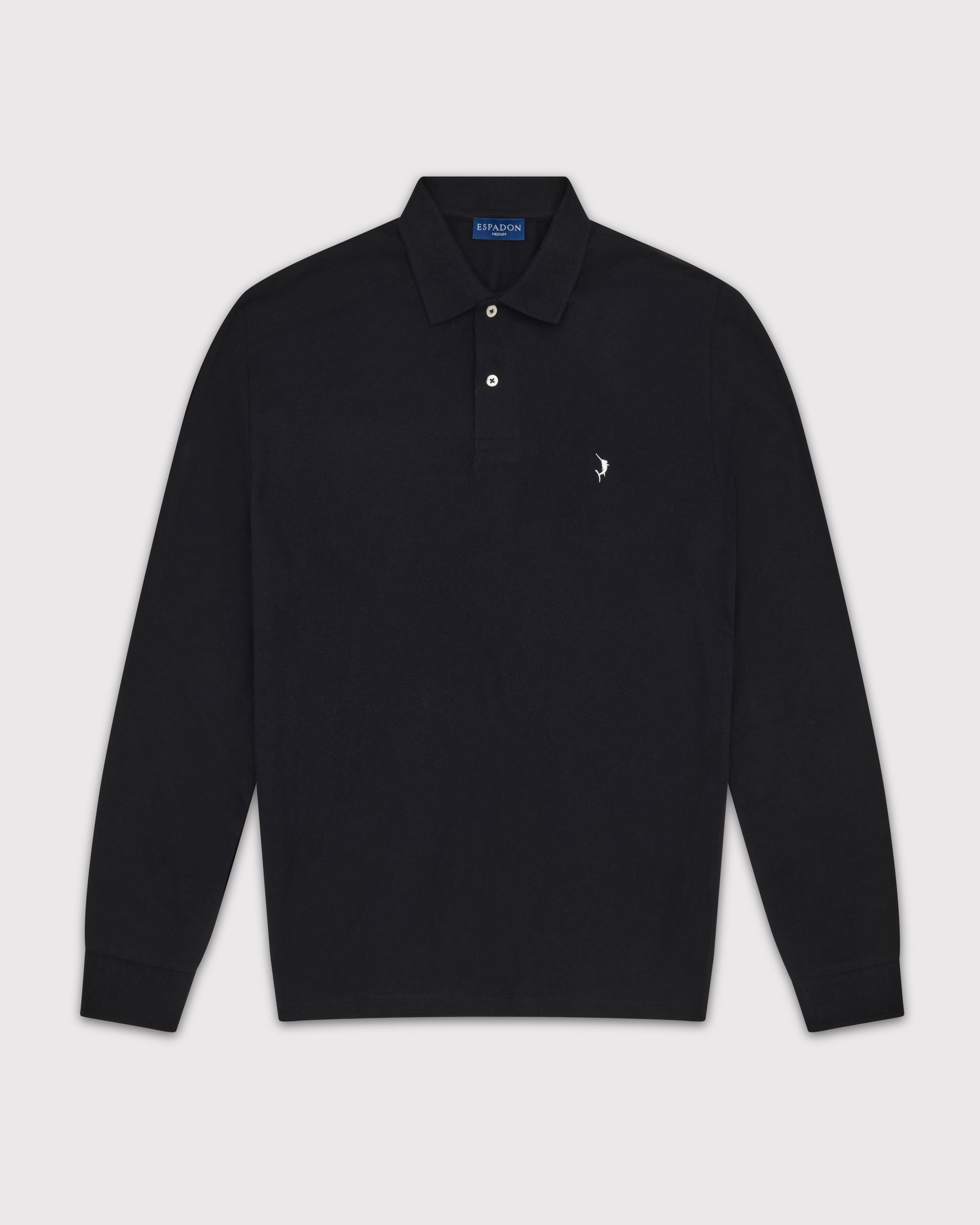 Classic Long Sleeve Polo - Black