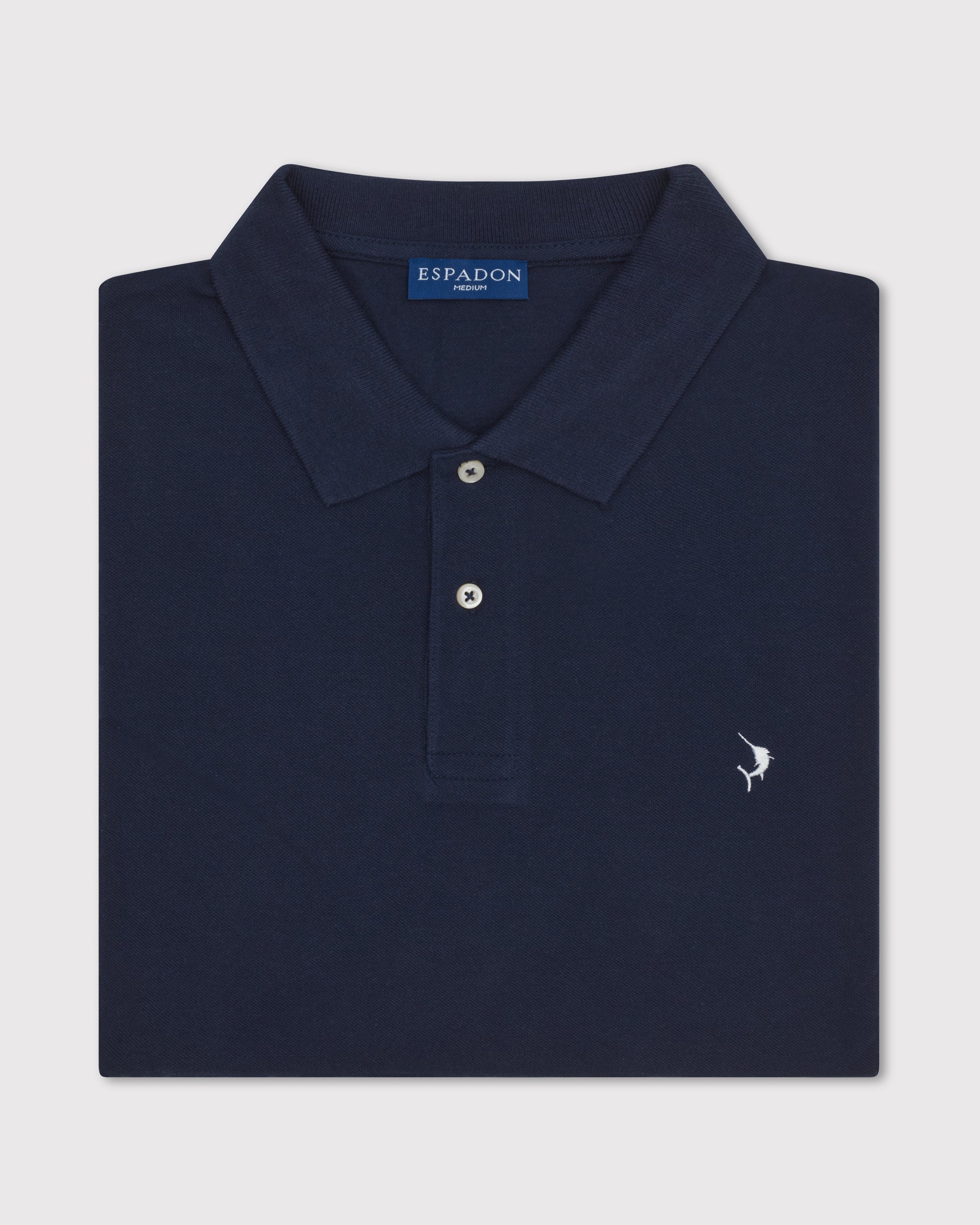 Classic Long Sleeve Polo - Navy