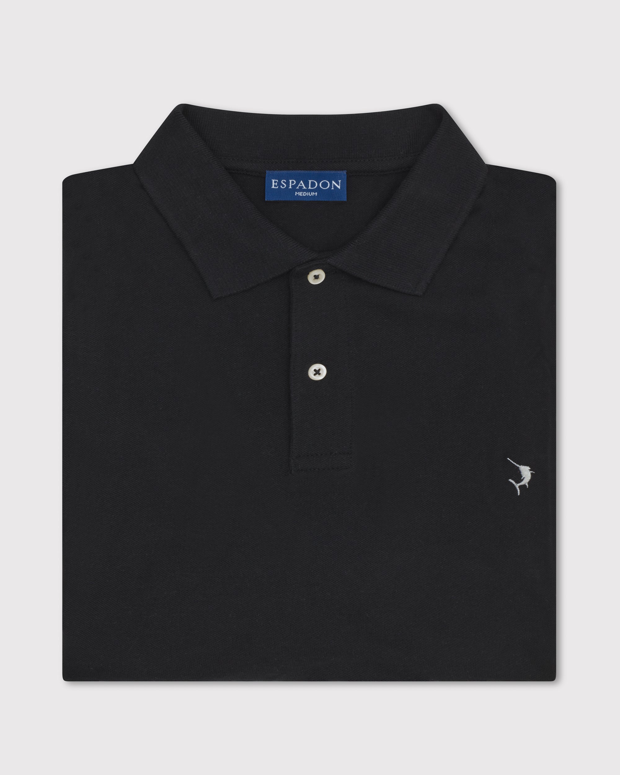 Classic Long Sleeve Polo - Black