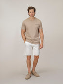 Organic Cotton Logo Print T-Shirt - Sand