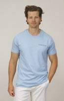 Organic Cotton Logo Print T-Shirt - Sky
