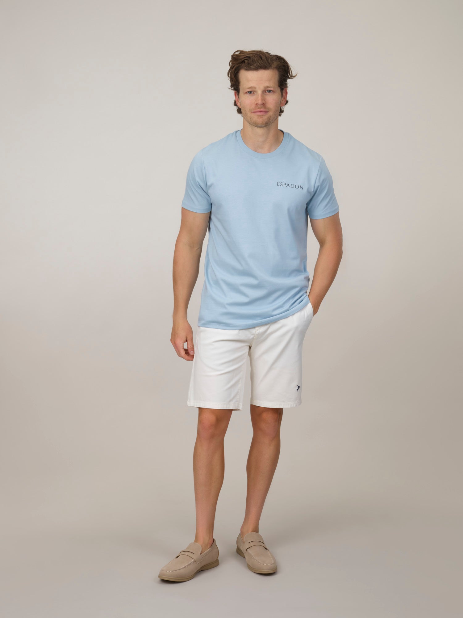 Organic Cotton Logo Print T-Shirt - Sky