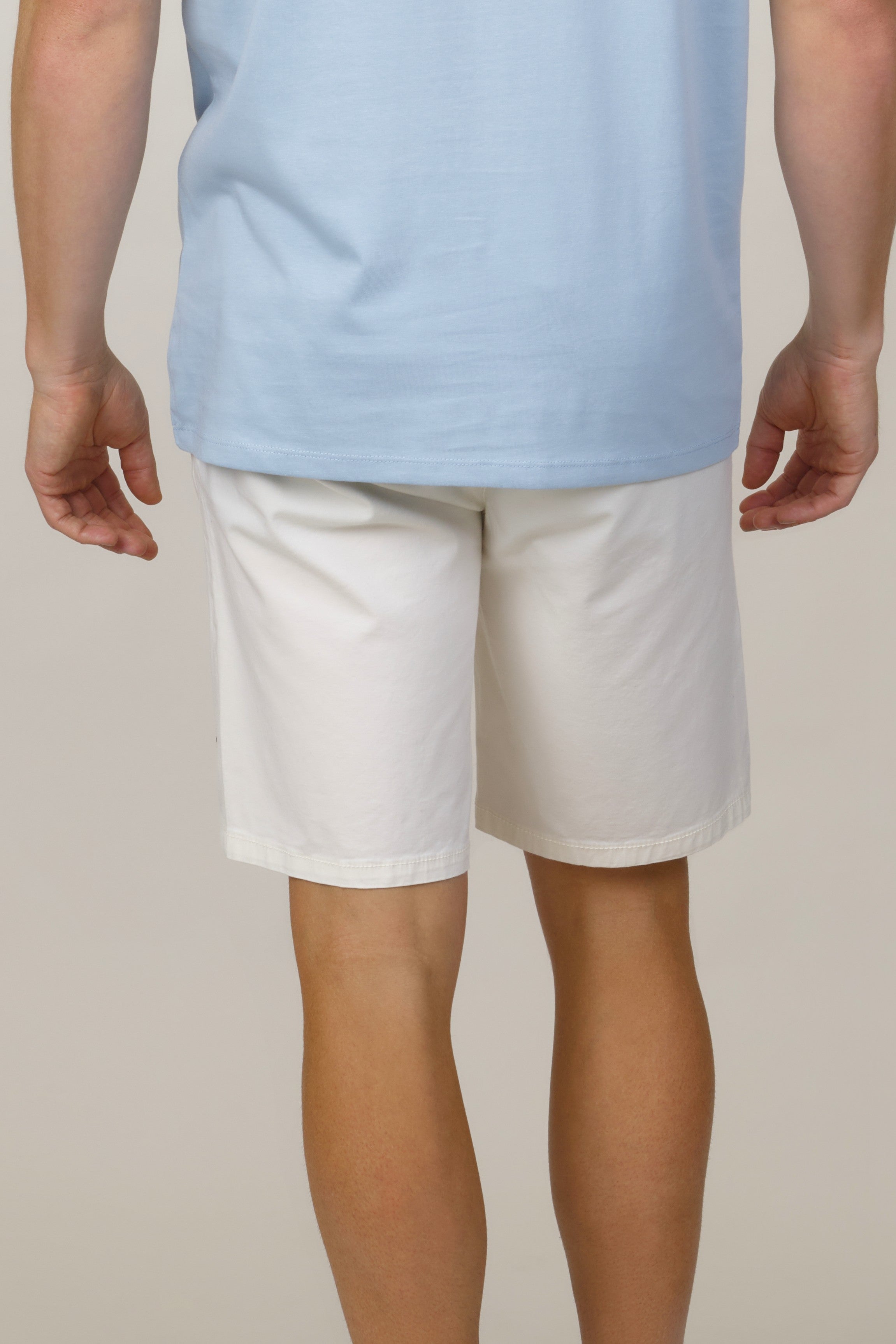 Organic Cotton Chino Shorts - Ecru