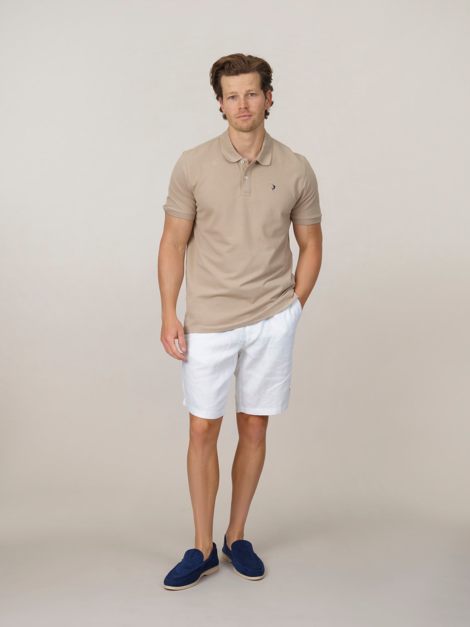 Espadon Original Organic Cotton Polo - Sand