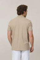 Espadon Original Organic Cotton Polo - Sand