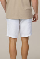 Espadon Linen Shorts - White