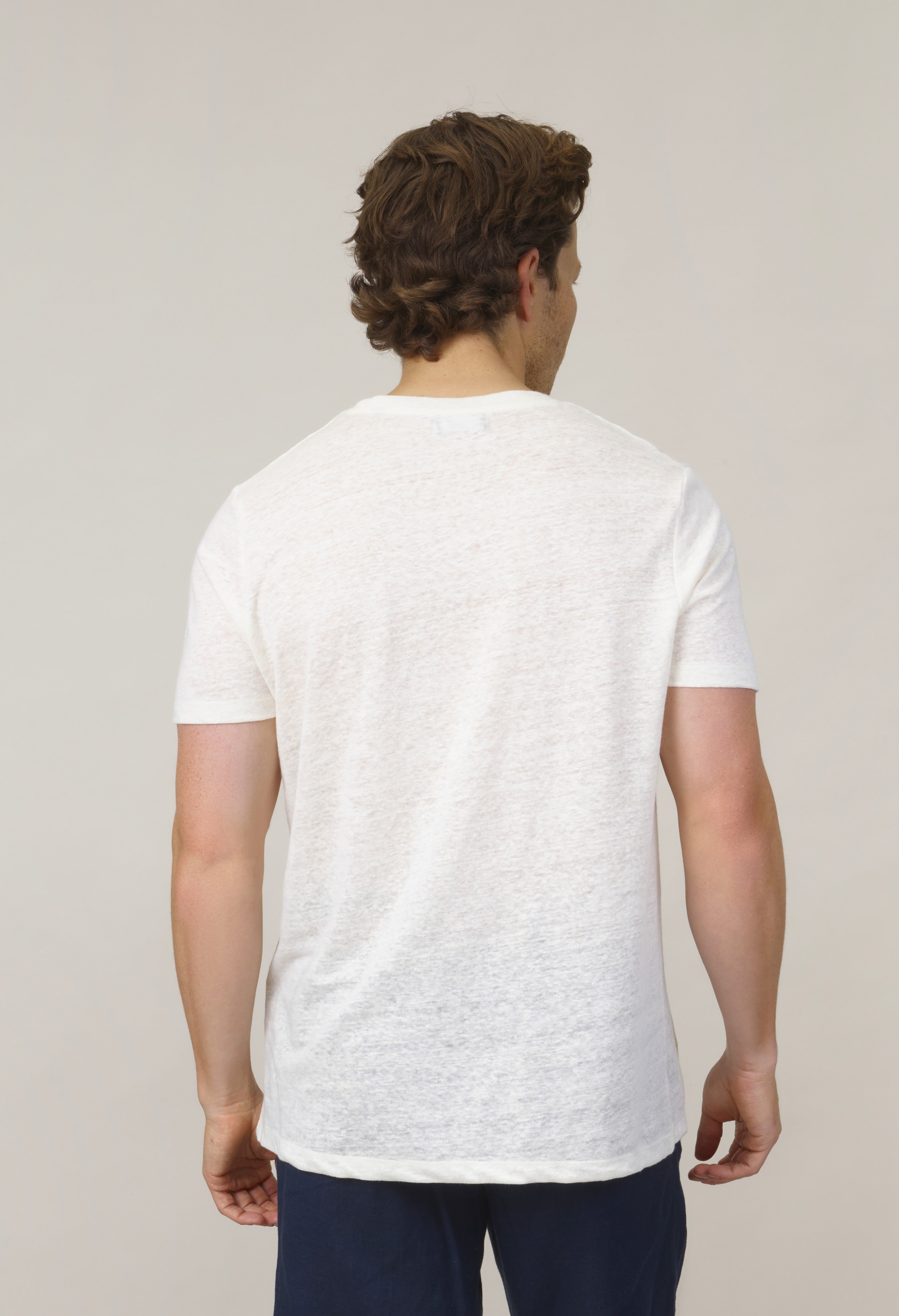 Espadon Linen T-Shirt - Ecru