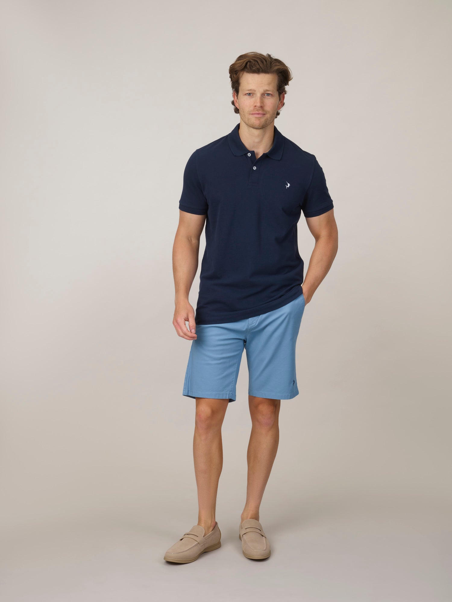 Espadon Original Organic Cotton Polo - Navy