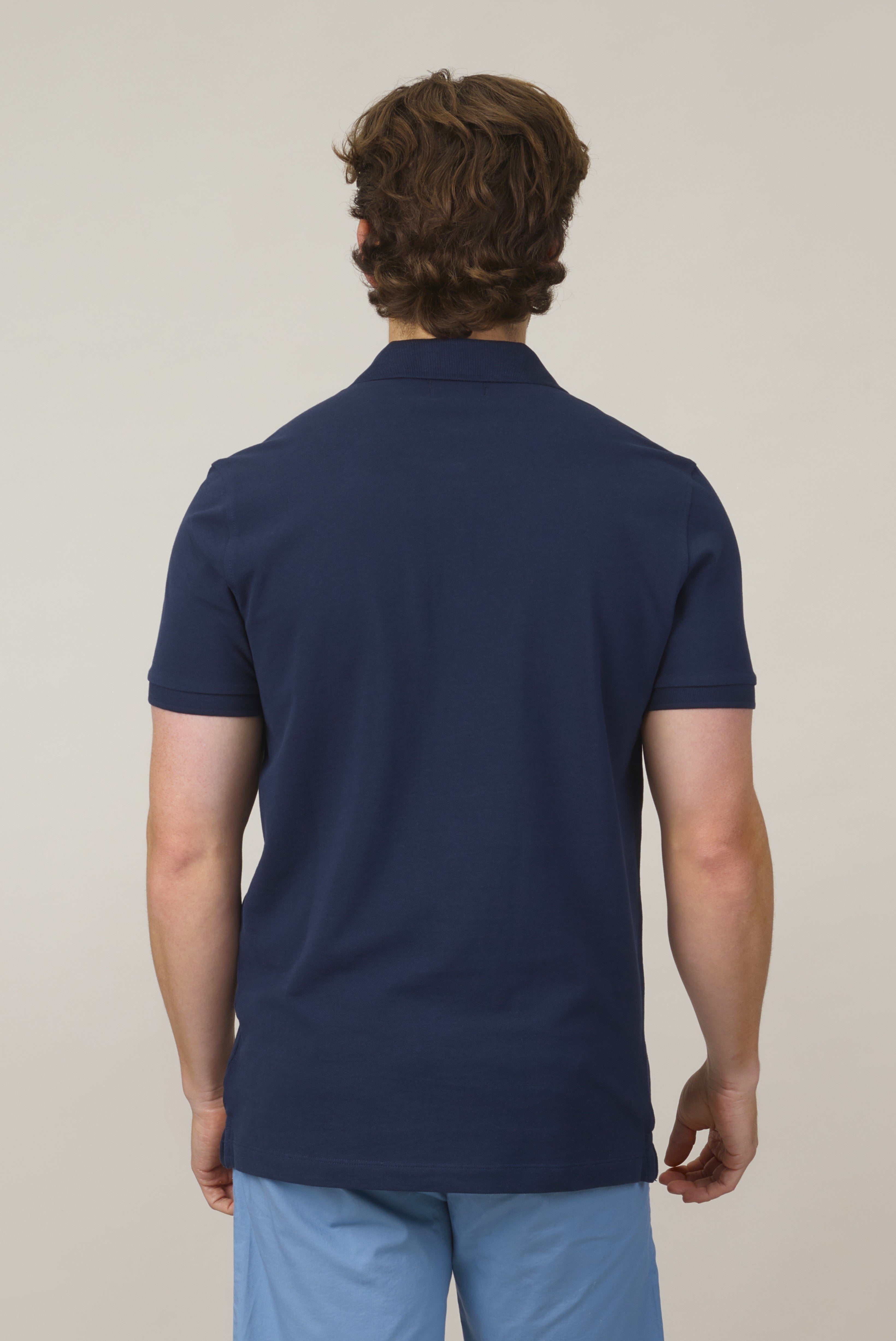 Espadon Original Organic Cotton Polo - Navy