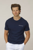 Organic Cotton Logo Print T-Shirt - Navy