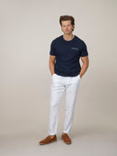 Organic Cotton Logo Print T-Shirt - Navy