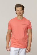 Organic Cotton Logo Print T-Shirt - Coral