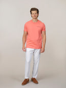 Organic Cotton Logo Print T-Shirt - Coral