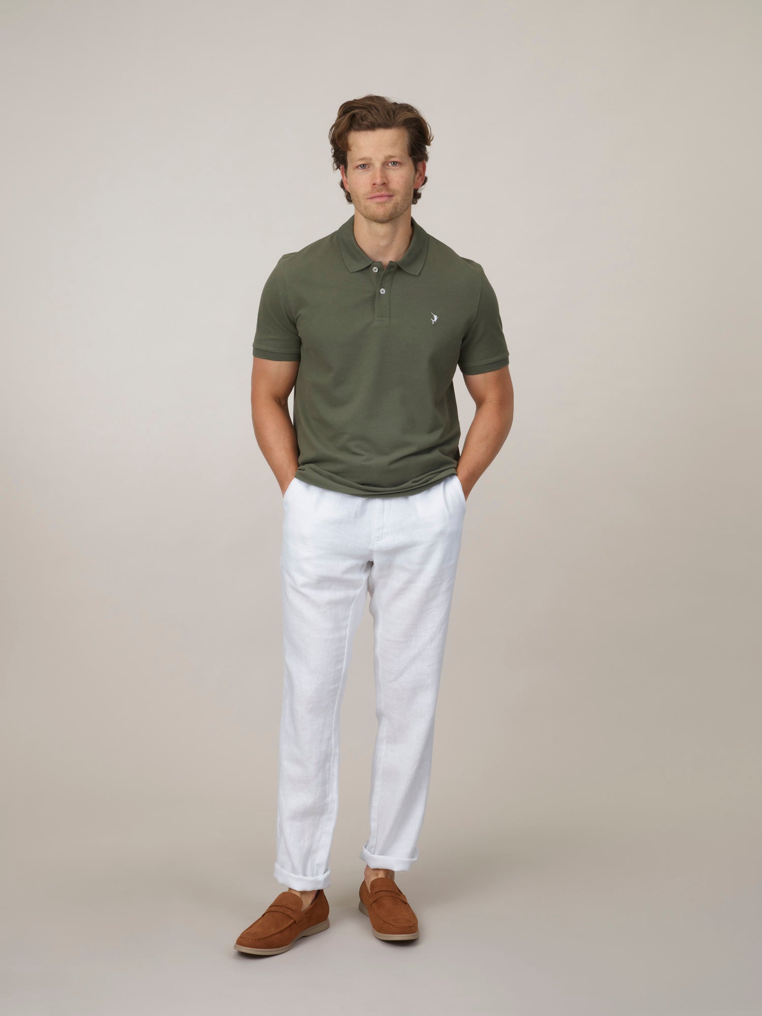 Espadon Original Organic Cotton Polo - Olive