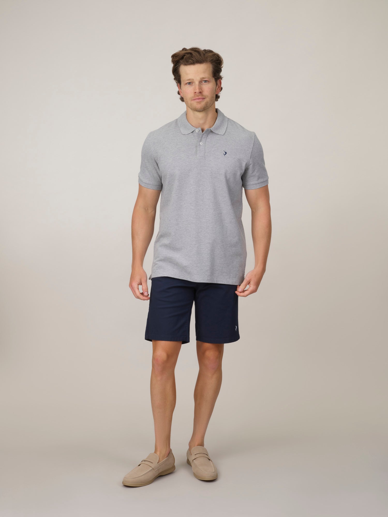 Espadon Original Organic Cotton Polo - Grey