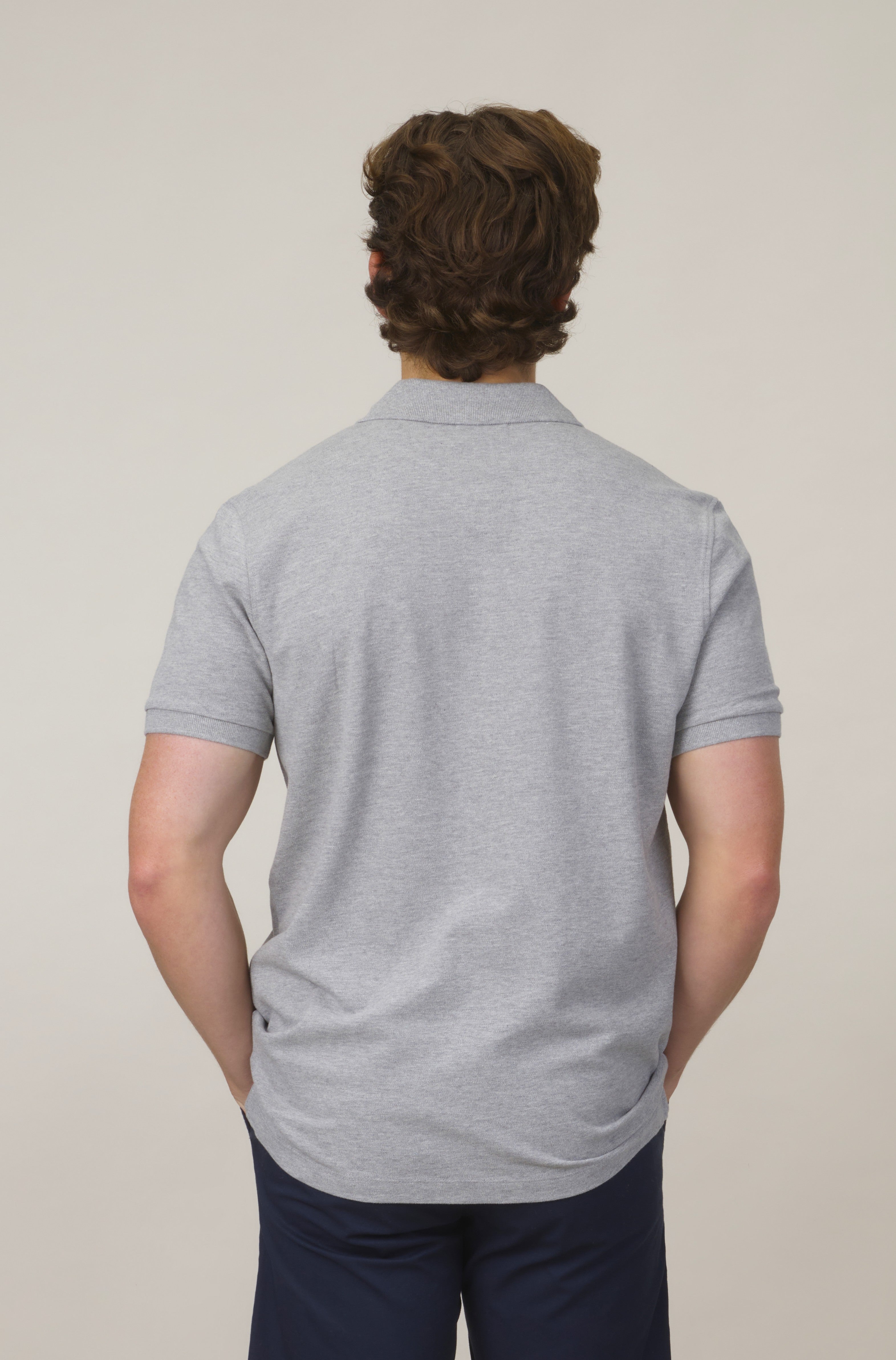 Espadon Original Organic Cotton Polo - Grey