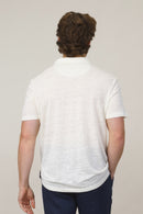Buttonless Linen Polo - Ecru