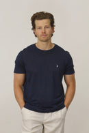 Espadon Linen T-Shirt - Navy