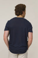 Espadon Linen T-Shirt - Navy