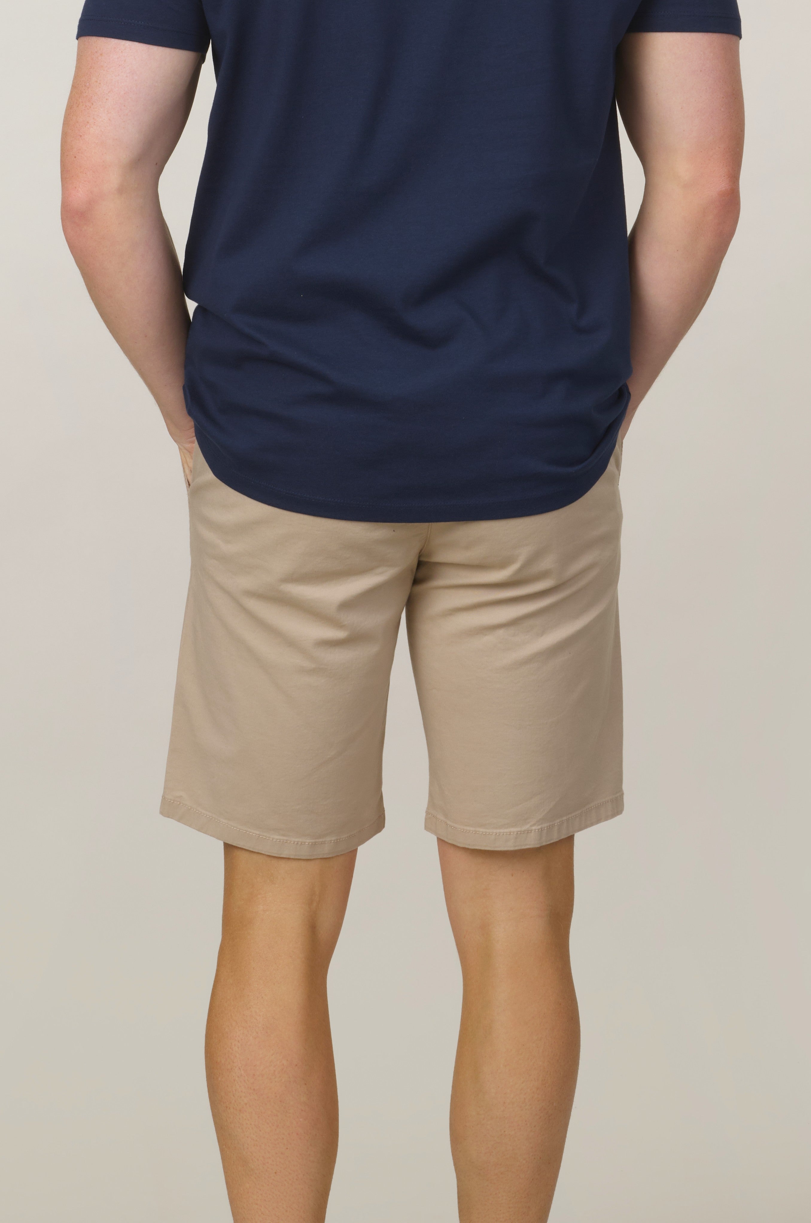 Organic Cotton Chino Shorts - Beige