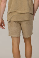Espadon Towelling Shorts - Sand